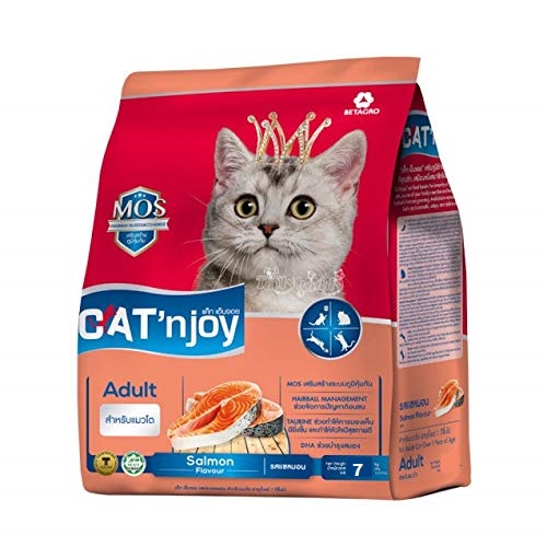 Cat njoy Adult Dry Cat Food Salmon Flavor 7Kg Online India PetLikes